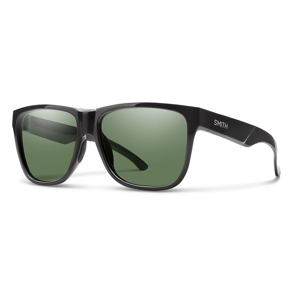 Smith Lowdown 2 Sunglasses ChromaPop Polarized in Matte Black with Grey Green